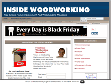 Tablet Screenshot of insidewoodworking.com